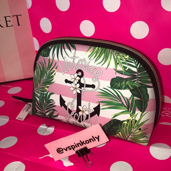 Victoria’s Secret Pink Stripe Glam Bag - Picture 2 of 8